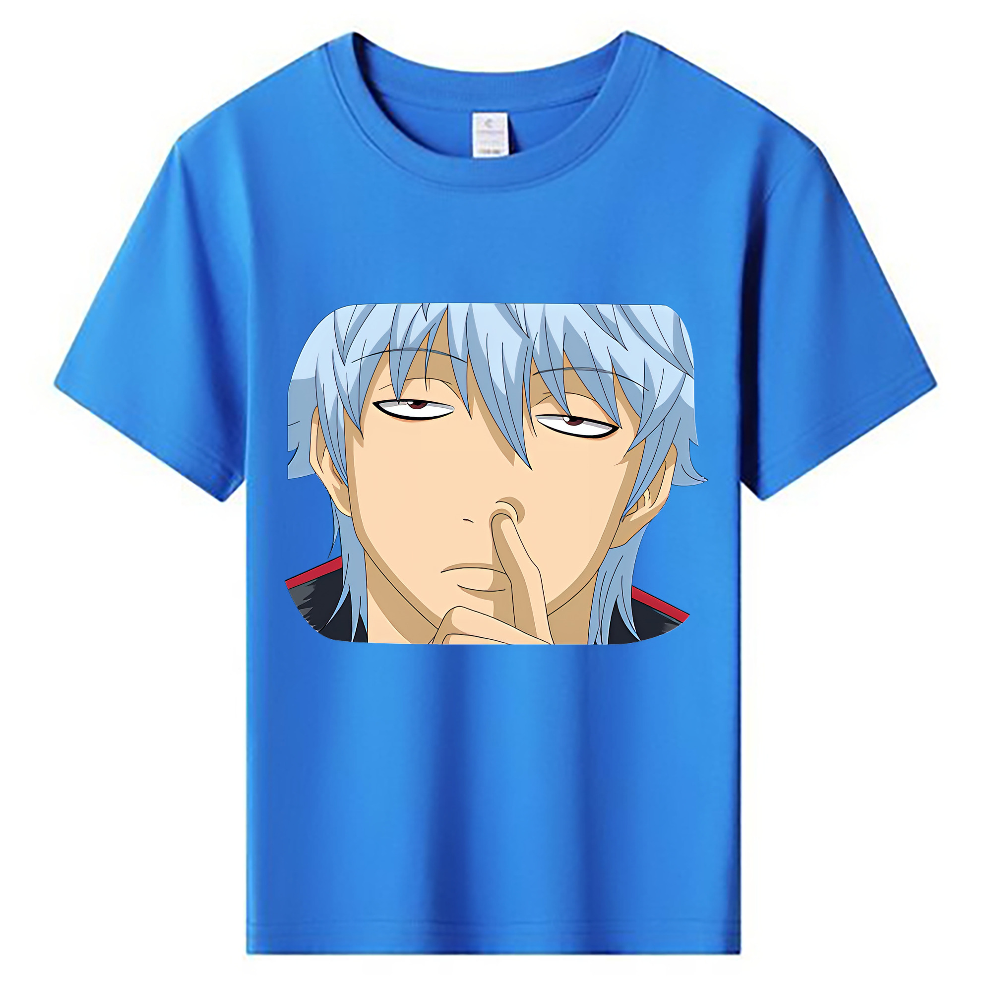 （画像用） ぎんたま 坂田銀時（さかたぎんとき） 神楽 志村新八（しむら しんぱち） GINTAMA Sakata Gintoki Kagura Shimura Shinpachi 綿100％キッズTシャツ（フロントプリント）